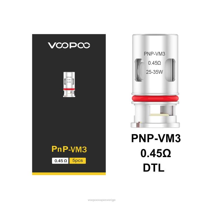 VOOPOO PNP spolar (5 st) - VOOPOO Drag X Sverige pnp-vm3 B46V597