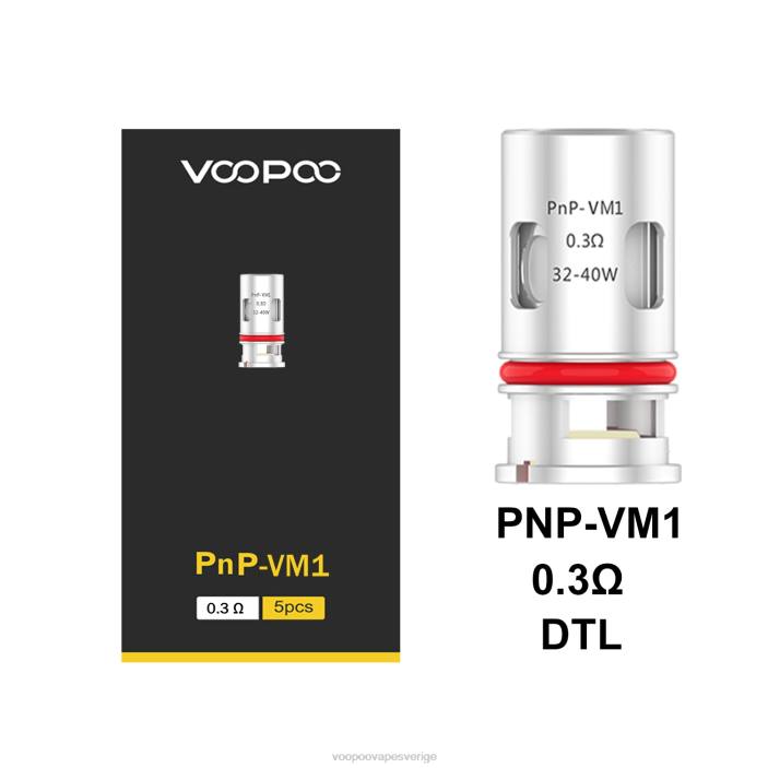 VOOPOO PNP spolar (5 st) - VOOPOO Vape Pen Sverige pnp-vm1 B46V596