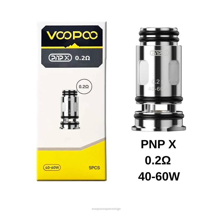 VOOPOO PNP spolar (5 st) - VOOPOO Vape Pen Sverige pnp x 0,2 ohm B46V606