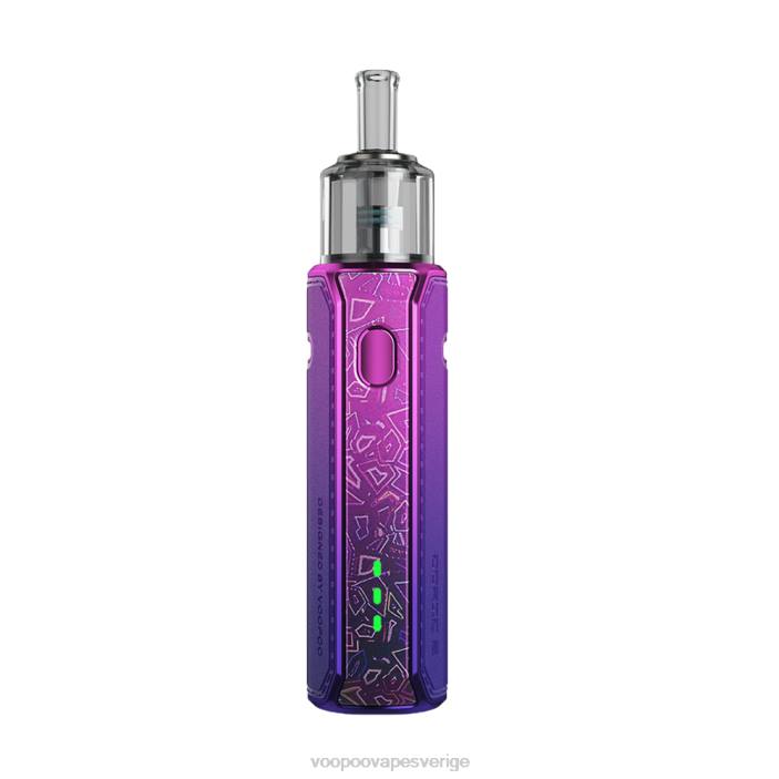 VOOPOO DORIC E pennenhet - VOOPOO Drag X Sverige blå & lila B46V497