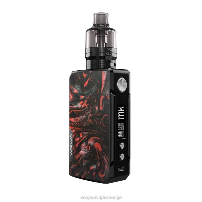 VOOPOO DRAG 2 uppdatera upplagan - VOOPOO Vape Pro Sverige svart-scharlakansröd B46V328