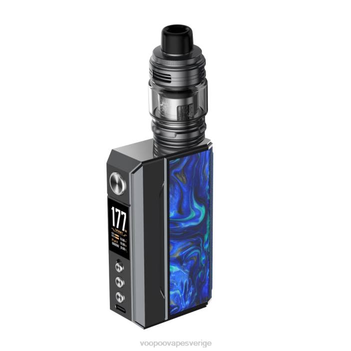 VOOPOO DRAG 4 utrustning - VOOPOO Vape Pen Sverige gun metal+ocean blue B46V146