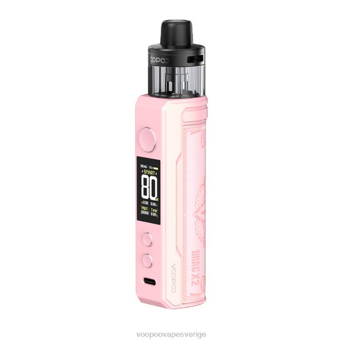 VOOPOO DRAG X2 pod mod - VOOPOO Vape Sverige lyser rosa B46V232