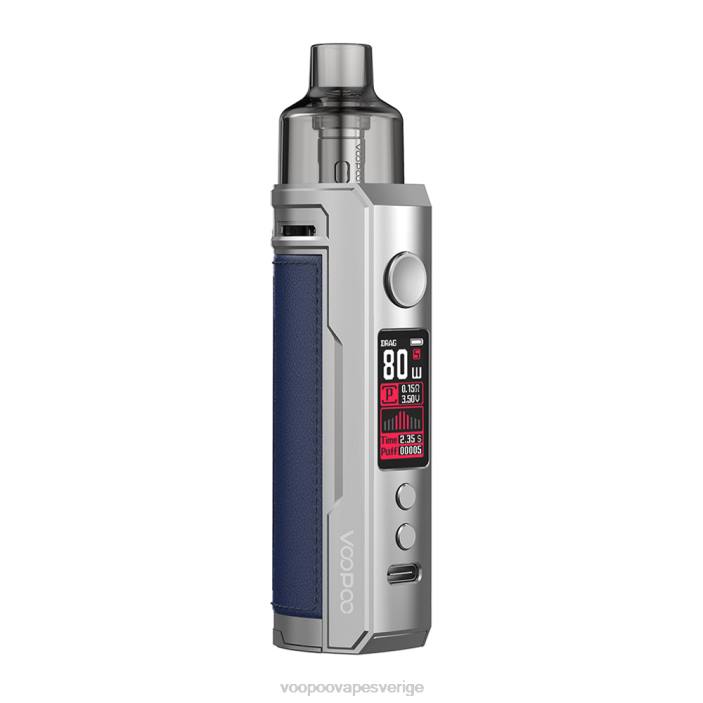 VOOPOO DRAG X pod mod kit - VOOPOO Vape Amazon silverblått B46V179